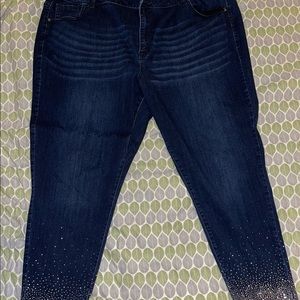 Size 28 jeans from Lane Bryant.